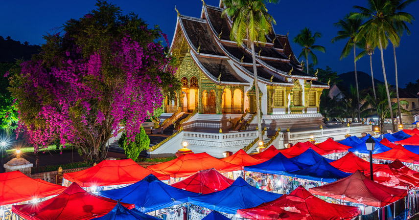 Discover Night Market in Luang Prabang, Laos