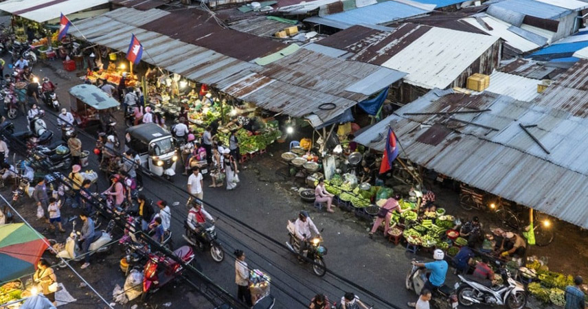 Toul Tom Poung Market in Phnom Penh