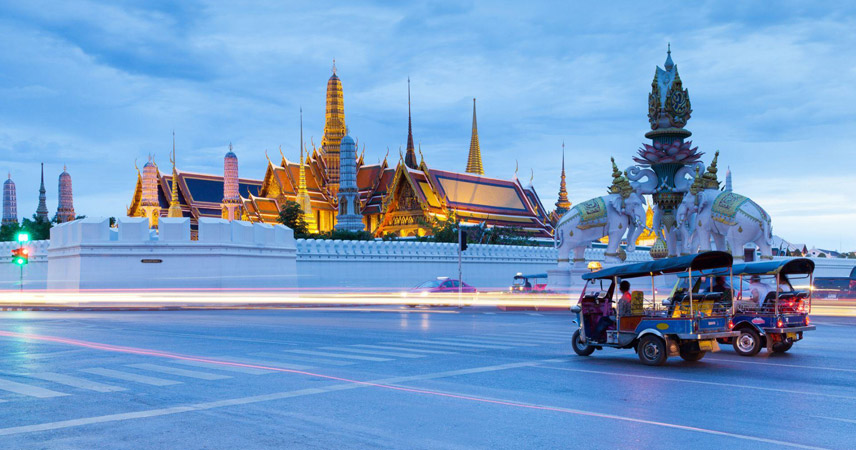 Overview of Bangkok streets