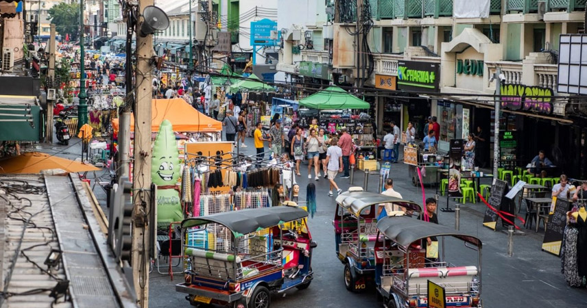 Khao San Road is famous worldwide as a backpacker hotspot