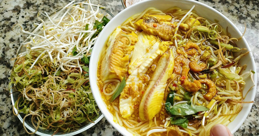 Chau Doc Bun Ca Loc with delicious flavor - the famous specialty of An Giang