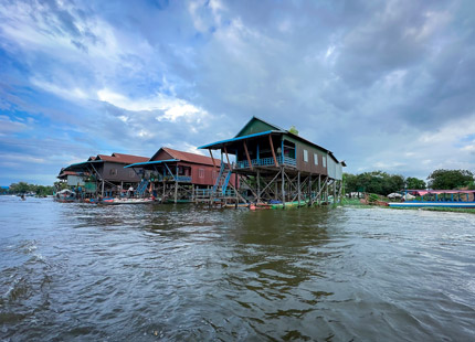 Tonle Sap Lake for a boat tour through floating villages